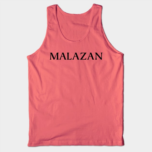 Malazan Simple Black Tank Top by Minmoji